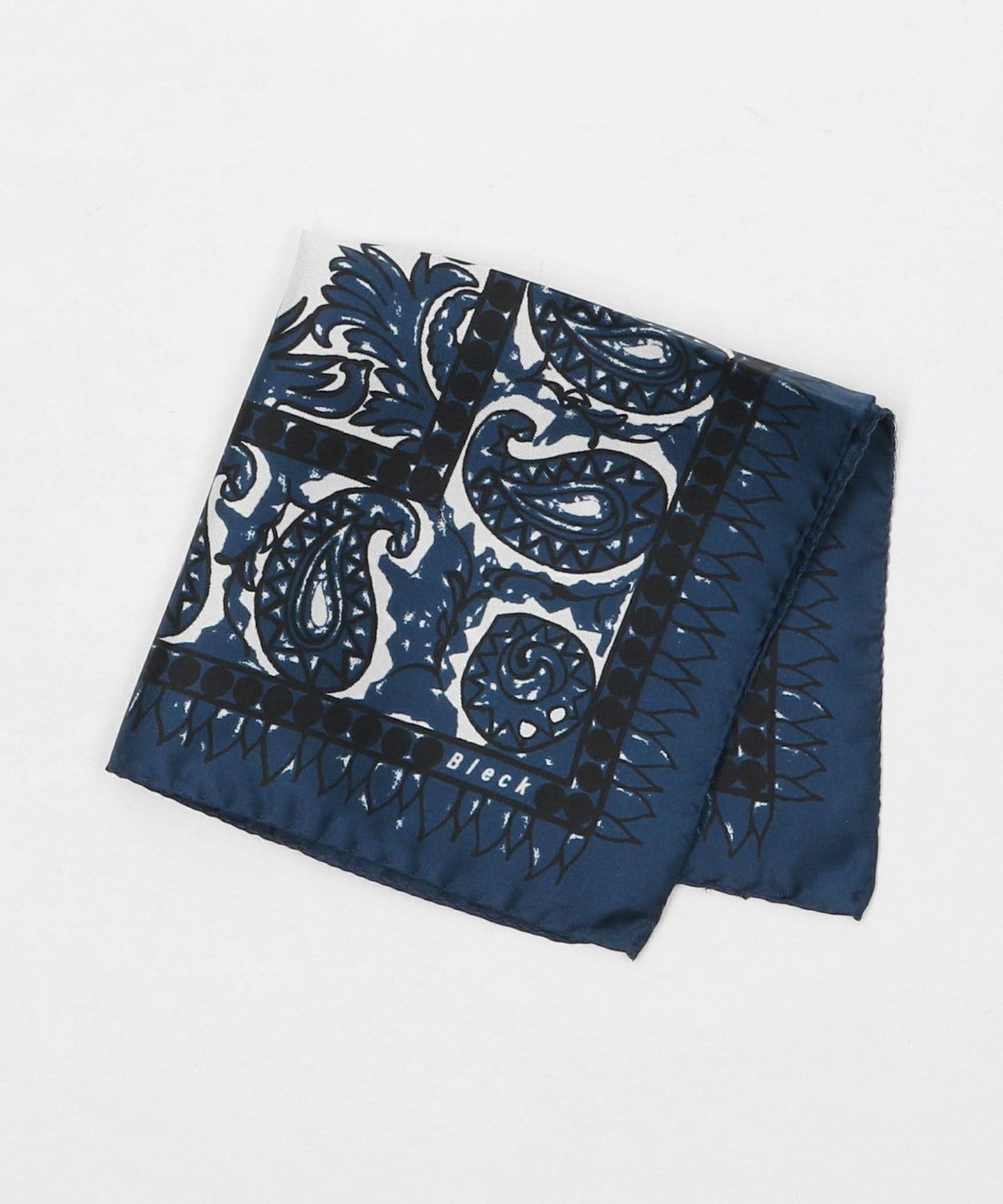 Bleck＞ペイズリー ポケットチーフ