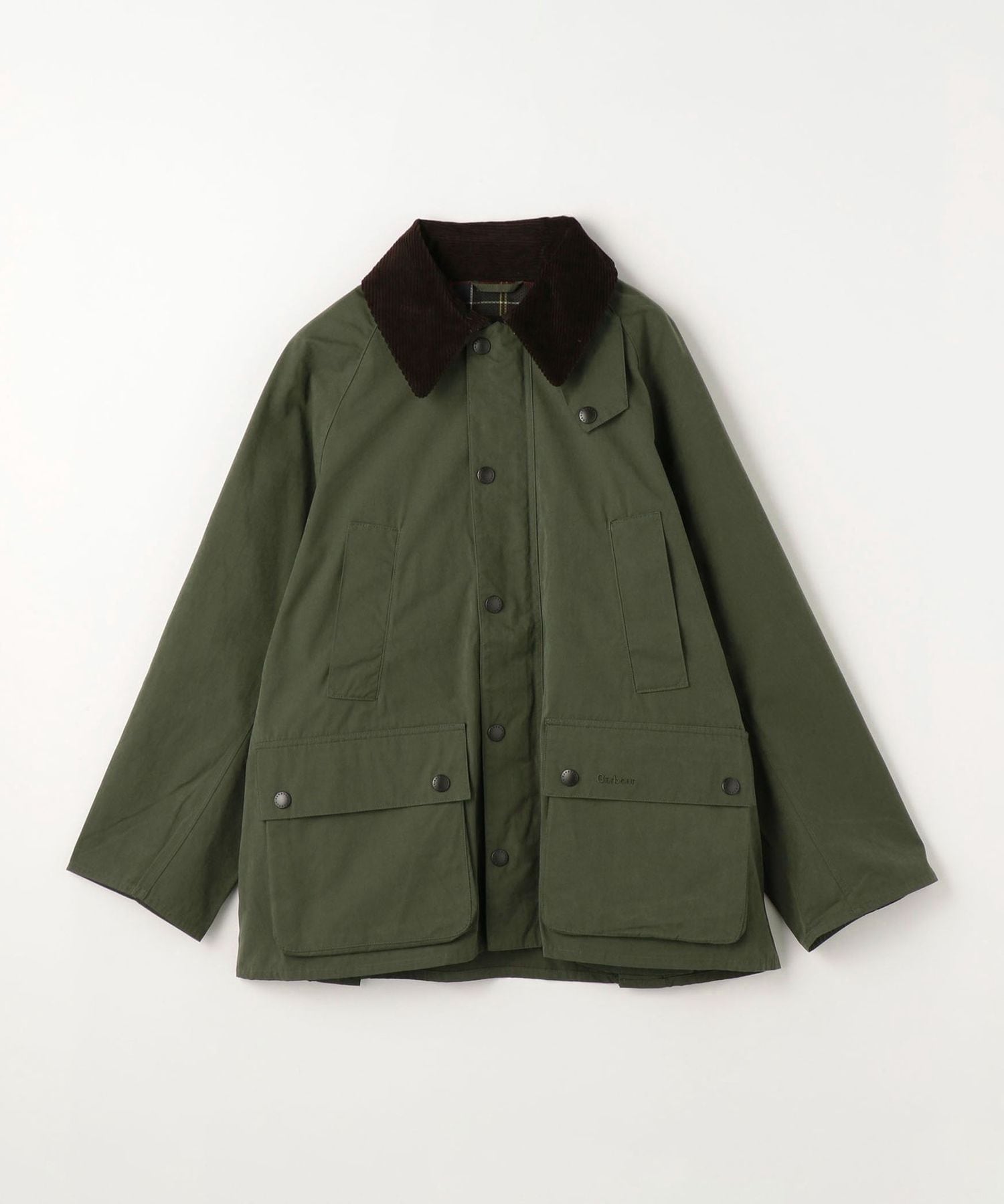 Barbour＞オーバーサイズ ピーチスキン ビデイル ブルゾン