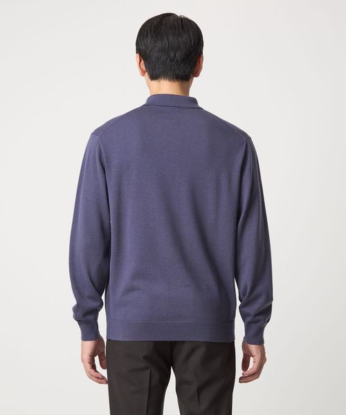 完売品！ユナイテッドアローズ/25ss ハイゲージ ニットポロシャツXL グレー 1100024F1716_l1_a013.jpg