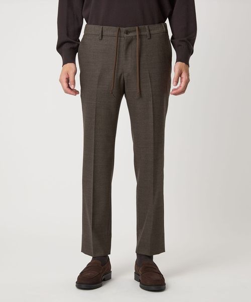 United arrows グレー ネイビー スラックス 2点 COOL DOTS プリント ノープリーツ スラックス UA COZY