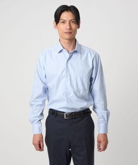 green label relaxing/コットン ヘリンボーン ワイドカラー ドレスシャツ ―形態安定―/シャツ / ブラウス