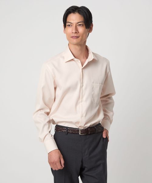 green label relaxing/コットン ナローストライプ ワイドカラー ドレスシャツ ―イージーアイロン―/シャツ / ブラウス