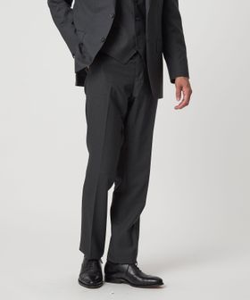 green label relaxing/REDA トロピカル 無地 スリム ノープリーツ スーツパンツ/セットアップ パンツ