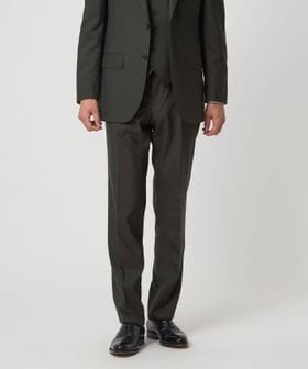 green label relaxing/REDA トロピカル 無地 スリム ノープリーツ スーツパンツ/セットアップ パンツ