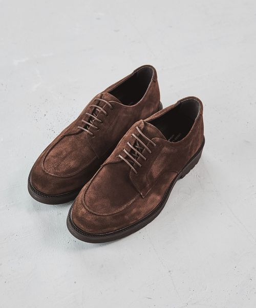 green label relaxing/GLR ハッスイ アクティブ スエード Uチップ レザーシューズ ドレスシューズ ―撥水―/ドレスシューズ