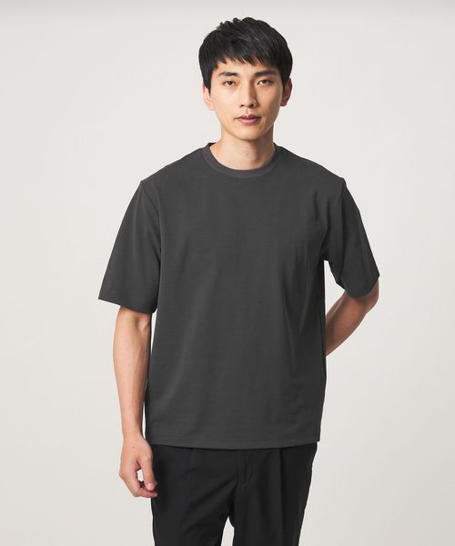 green label relaxing/アイスコットン カノコ クルーネック カットソー ―接触冷感―/Tシャツ / カットソー