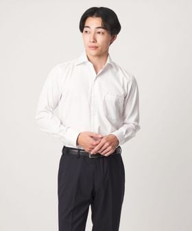green label relaxing/コットン シャドウストライプ クレリック ワイドカラー ドレスシャツ ―イージーアイロン―/シャツ / ブラウス