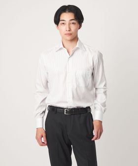 green label relaxing/コットン ツイル ストライプ クレリック ワイドカラー ドレスシャツ ―イージーアイロン―/シャツ / ブラウス
