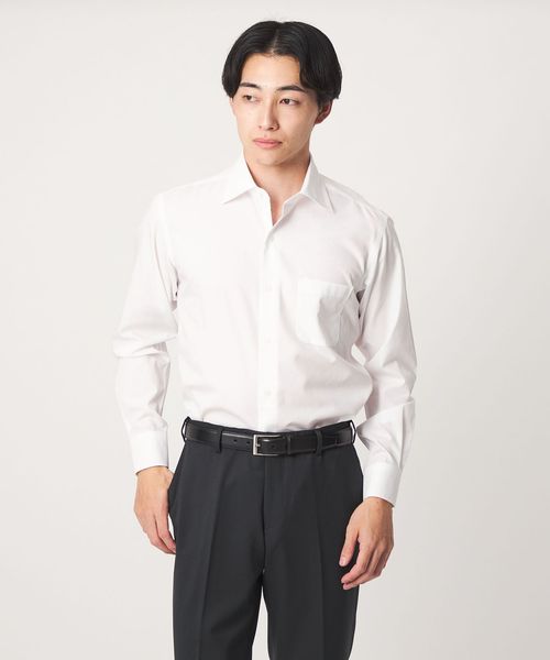 green label relaxing/コットン ブロード ワイドカラー ドレスシャツ ―形態安定―/シャツ / ブラウス