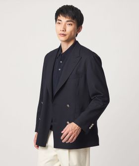 green label relaxing/TW サージ ダブルブレスト PKD ブレザー ジャケット ―ストレッチ―/テーラードジャケット