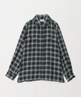 green label relaxing/P/CU/W オンブレ チェック 2フラップポケット シャツ/シャツ / ブラウス