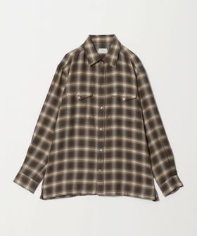 green label relaxing/P/CU/W オンブレ チェック 2フラップポケット シャツ/シャツ / ブラウス