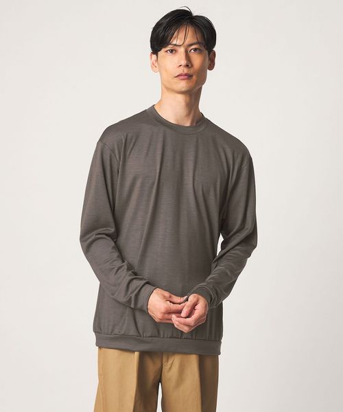 green label relaxing/クリア ウール クルーネック カットソー/Tシャツ / カットソー