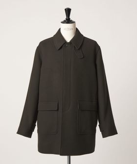green label relaxing/ウール ナイロン ショート バルカラーコート ステンカラーコート/ステンカラーコート
