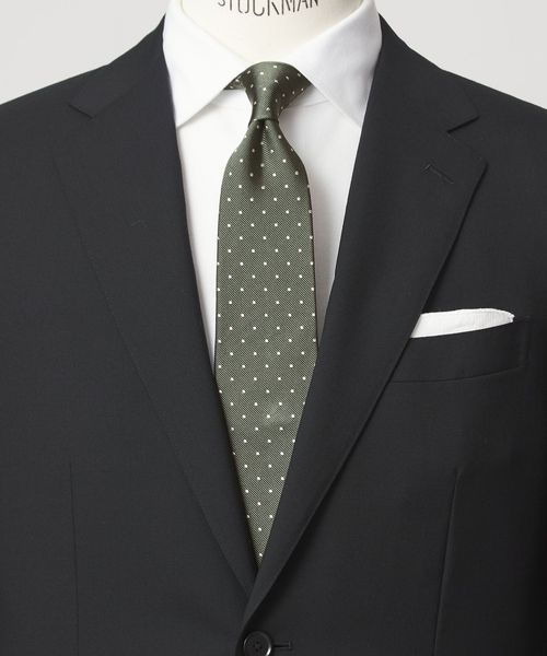 green label relaxing/GLR シルク1 8.0cm ドット ネクタイ/ネクタイ / ボウタイ