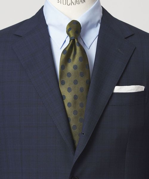 green label relaxing/GLR シルク2 8.0cm ドット ネクタイ/ネクタイ / ボウタイ
