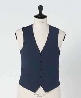 green label relaxing/A＋ TWPU トロピカル無地 スリム 5B セットアップ ベスト ―ウォッシャブル―/スーツ ベスト