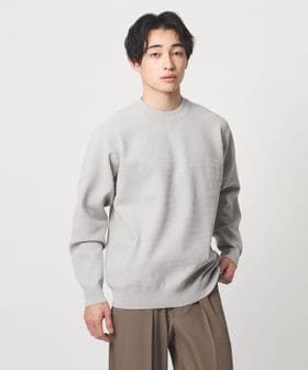 green label relaxing/A＋ ポリエステル タック モックネック 長袖 ニット ―ウォッシャブル―/ニット / セーター