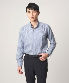 green label relaxing/エブリット コットンオックス ギンガムチェック スナップ ボタンダウン シャツ ―イージーアイロン―/シャツ / ブラウス
