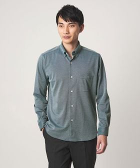 green label relaxing/エブリット TC ジャージー スナップ ボタンダウン シャツ ―ストレッチ・イージーアイロン・吸水速乾・抗菌―/シャツ / ブラウス