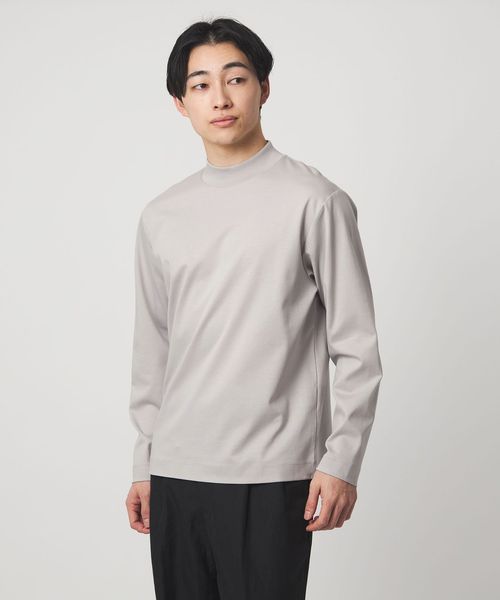 green label relaxing/L/A ポンチ モックネック カットソー ―抗菌―/Tシャツ / カットソー