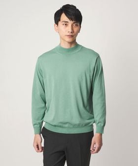 green label relaxing/MTB コットン ハイゲージ モックネック ニット/ニット / セーター