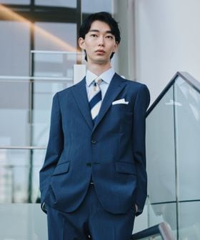 green label relaxing/A＋ TWPU トロピカル無地 2B スリム セットアップ ジャケット ―ウォッシャブル・ストレッチ―/セットアップ ジャケット