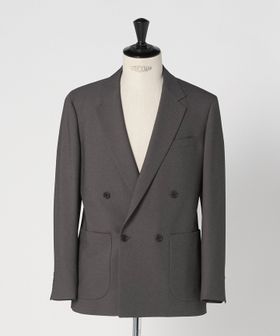 green label relaxing/A＋ ポリエステル シャークスキン ダブルブレスト 4B スタンダード セットアップ ジャケット ―ウォッシャブル・ストレッチ―/セットアップ ジャケット