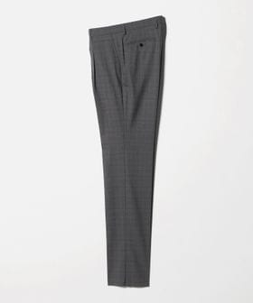 green label relaxing/REDA グレンチェック HX 1プリーツ スーツパンツ/セットアップ パンツ