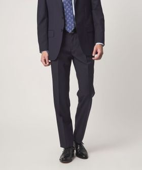 green label relaxing/GUABELLO モヘヤ混トロピカル HX 1プリーツ スーツパンツ/セットアップ パンツ