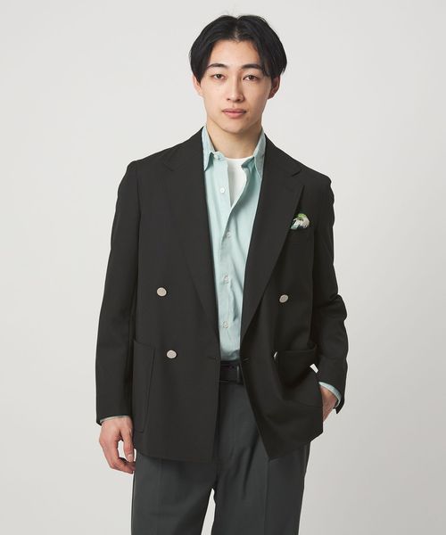 green label relaxing/TW トロピカル ダブルブレスト 4B ブレザー ジャケット/テーラードジャケット