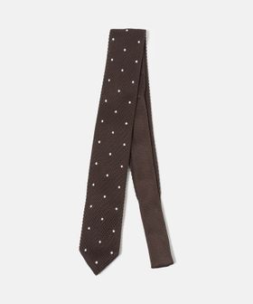 green label relaxing/GLR ポリエステル ウォッシャブル ニット ドット ネクタイ ニットタイ/ネクタイ / ボウタイ