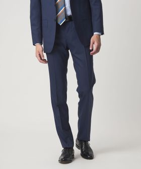 green label relaxing/GUABELLO ピンヘッド スリム ノープリーツ スーツパンツ セットアップパンツ/セットアップ パンツ