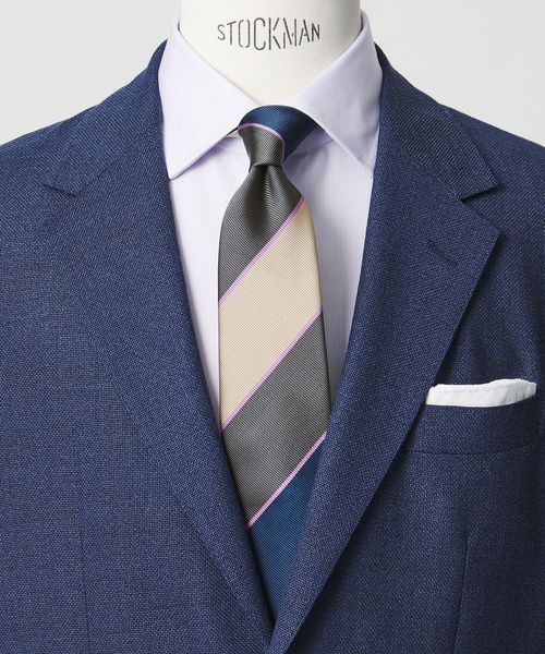 green label relaxing/GLR ジャパン タンゴ 8.0cm ストライプ4 ネクタイ/ネクタイ / ボウタイ