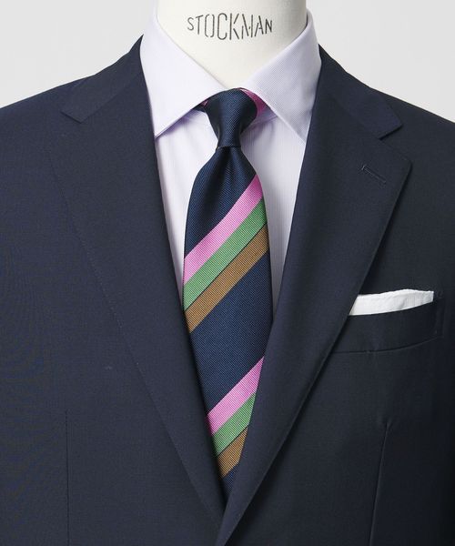 green label relaxing/GLR ジャパン タンゴ 8.0cm ストライプ6 ネクタイ/ネクタイ / ボウタイ