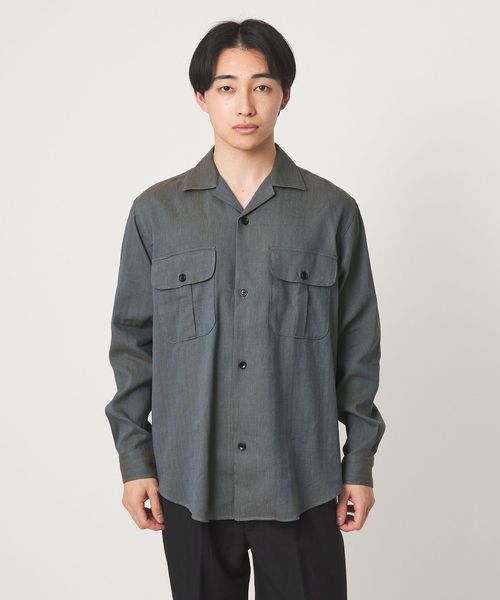 ERRICO FORMICOLA/＜Errico Formicola＞L/C ヘリンボーン GERARDO シャツ羽織 シャツアウター/その他コート / ブルゾン