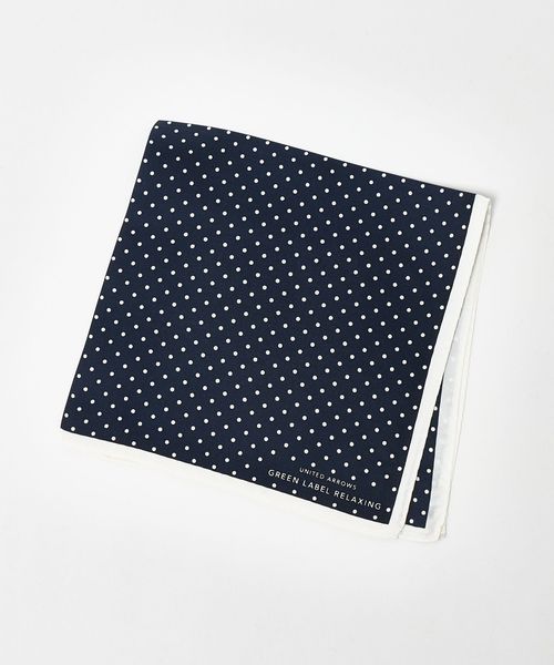 green label relaxing/GLR シルク ドット ポケットチーフ/ポケットチーフ