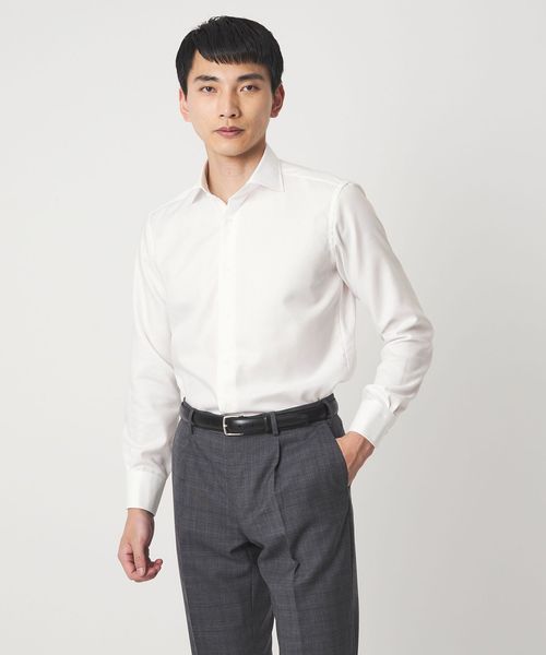 green label relaxing/MADE BY HITOYOSHI ツイル ワイドカラー ドレスシャツ/シャツ / ブラウス