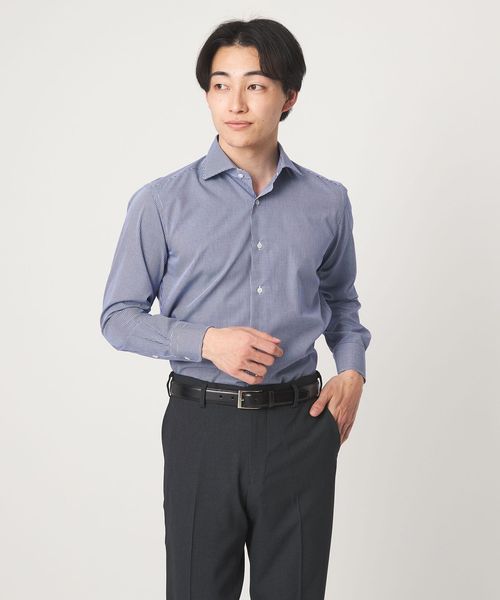 green label relaxing/MADE BY HITOYOSHI ギンガムチェック ワイドカラー ドレスシャツ/シャツ / ブラウス