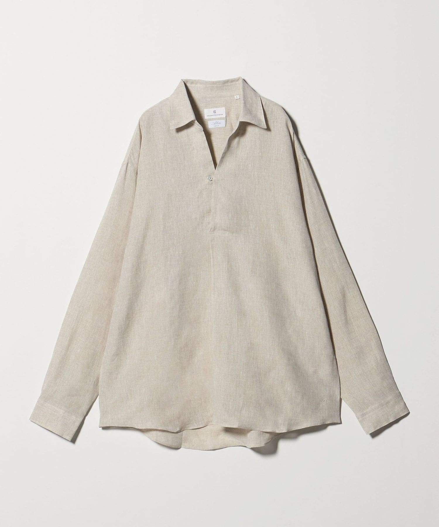 COLONY CLOTHING＞リネン プールサイドシャツ プルオーバーシャツ