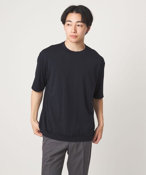 green label relaxing/ウールナイロン テーラード クルーネック Tシャツ ウールT/Tシャツ / カットソー