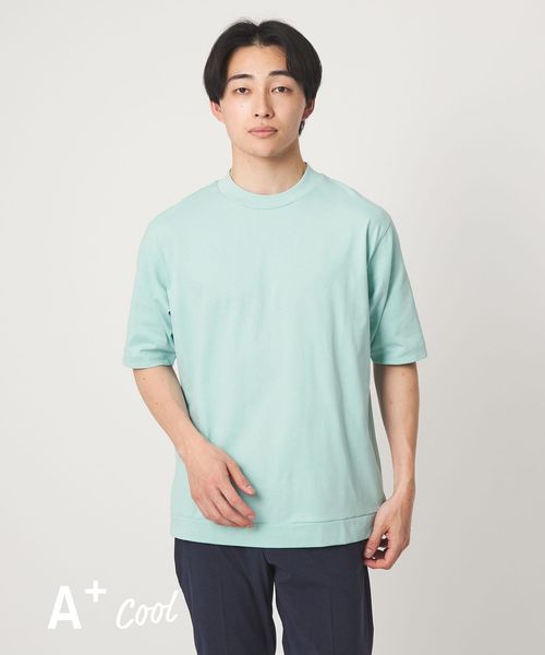 green label relaxing/A＋ COOL ビズ クルーネック カットソー Tシャツ ―接触冷感・吸水速乾―/Tシャツ / カットソー
