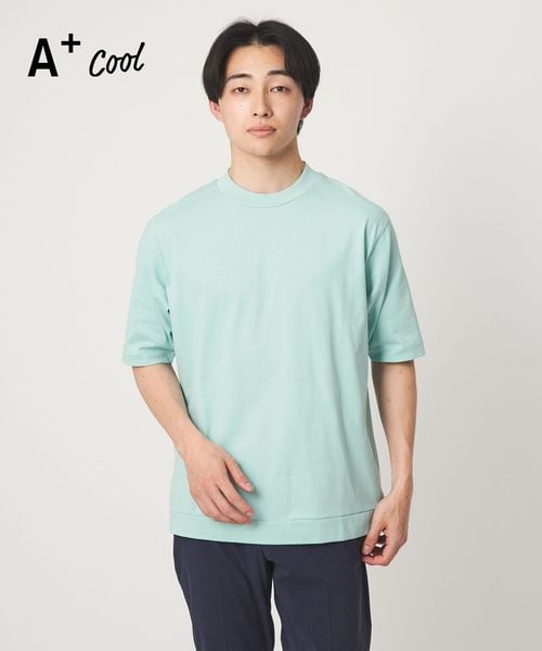 green label relaxing/A＋ COOL ビズ クルーネック カットソー Tシャツ ―接触冷感・吸水速乾―/Tシャツ / カットソー
