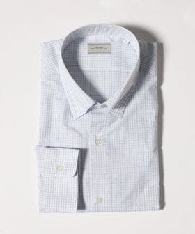 green label relaxing/エブリット TC パナマ チェック スナップ ボタンダウン シャツ ―イージーアイロン・通気性―/シャツ / ブラウス