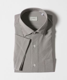 green label relaxing/ポリエステル ラッカン ギンガムチェック スタンダード スナップ ボタンダウン 半袖 シャツ ―ストレッチ・イージーアイロン・吸水速乾―/シャツ / ブラウス