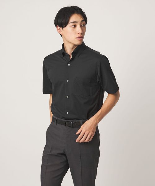 green label relaxing/エブリット TC ジャージー スタンダード スナップ ボタンダウン ショートスリーブ シャツ ―イージーアイロン―/シャツ / ブラウス
