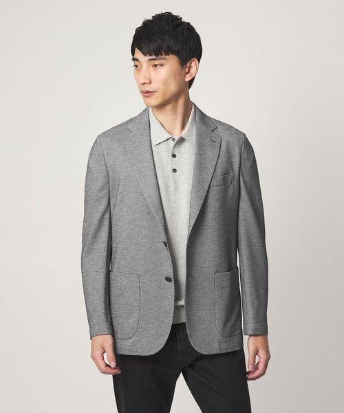 green label relaxing/ポリエステル ジャージ カノコ 2B ジャケット ―ウォッシャブル・ストレッチ・吸水速乾―/テーラードジャケット