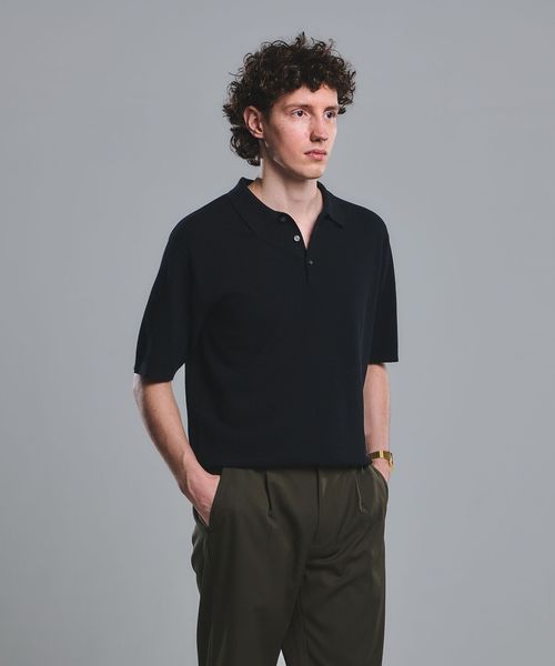 green label relaxing/タック ピケ ニット ポロシャツ ―ウォッシャブル―/ニット / セーター