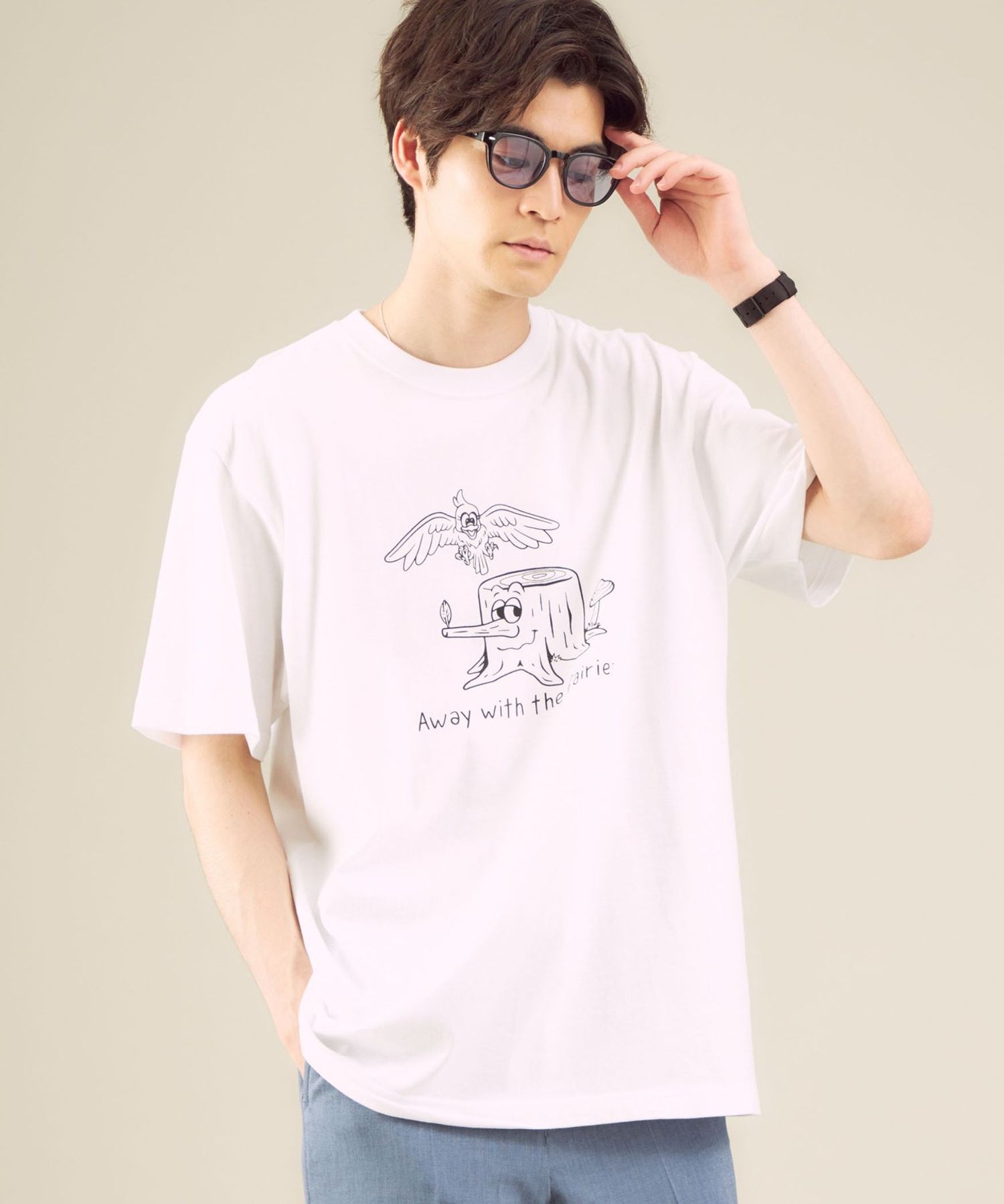Livehood × PHOG スタンプ プリント Tシャツ