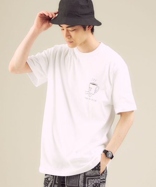 Livehood × PHOG スタンプ プリント Tシャツ